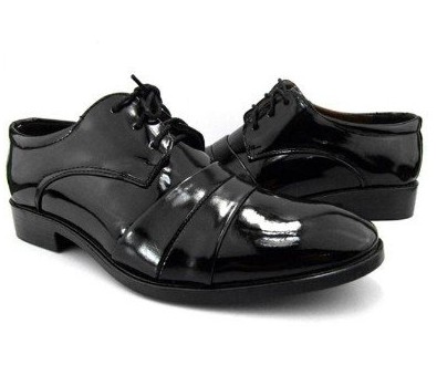 Retro Patent Leather Laser Carved Women's Vogue Platform Pump