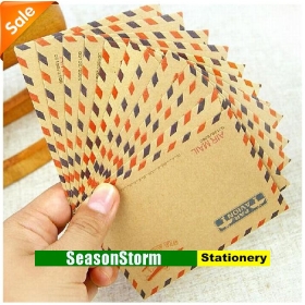[CPA Free Shipping] Wholesale Cheap Kraft Mini Gift Envelope Stationery 200pcs/lot (SP-99) 