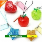 [CPAP Free Shipping] Wholesale Cute Multi Style Mini 3D Crystal Puzzles Toy Keychain (SH-31P)             