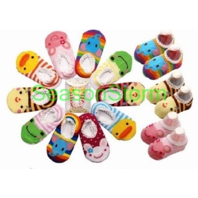 [CPA Free Shipping] Wholesale Busha Anti-skid  Socks Infant Socks / Cotton Sock Booties 40pairs/lot (SY-19) 
