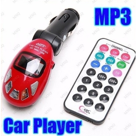 5x Car MP3 Player Wireless FM Transmitter USB SD MMC Slot red