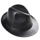 Sheep leather hat leisure hat leather men's hat wide-brimmed hat leather cap       