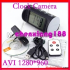 Mini Camcorders 1280*960 Clock DVR Hidden Camera Wireless With Remote Control 5pcs/lot Free DHL 