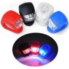 Bicycle LED Taillight, Silicone Frog Caution Lights, Bike Warning Tail lamp, Beetle Light, Safety Rear Flash Light, 10pcs/lot