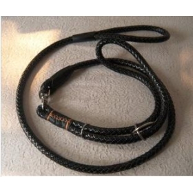 The cowhide drawing rope chain pet dog collar cortical drawing rope dog rope traction chain