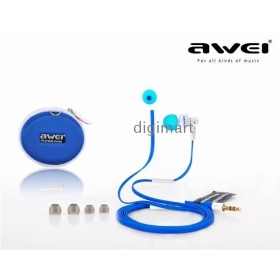 3.5mm Headphone Earphone Earbud With Mic remote for   MP3 AWEI ES700i