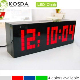 Big Screen Small Number Red Color LED Digital Clock With Calendar Display(YY/MM/DD)