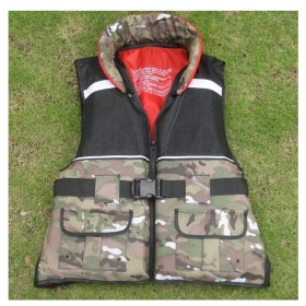 Free Shipping, Life jackets, military camouflage, professional, snorkeling, fishing clothing, vests, with pocket 