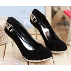 2012 Occident Popular High Heels Rome single shoes with Chain red/black shoes 34-39