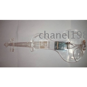 free shipping Crystal electronic violin transparent electronic violin with case, 