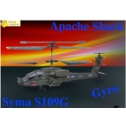 NEW Syma S109G Mini Infrared Apache Shark Helicopter AH-64 RC 3.5CH 