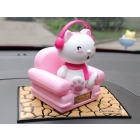 Free Shipping Music sofa bear / ct, Music sofa solar doll, Auto accessories, solar , Solar toys, 156g 10pcs/lot