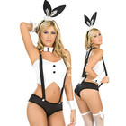 Sexy Acrylic Bunny Costume with G-String