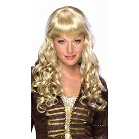 Lady Mixed Long Curly Wig-Golden