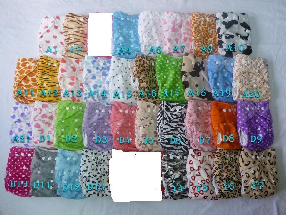 colored cloth diapers