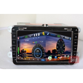 8" 2 Din Special In Dash Car DVD Player with GPS for VW  Golf Tiguan  EOS Scirocco Bora Sharan an Car Video Player with Radio Bluetooth TV Map Car Stereo Car Audio Can Bus  