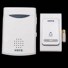 Wireless Remote Control Door Bell and Receiver with Digital Tones Chime Flash Light Ring for Home Office  