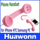 Retro POP Phone Handset for    PC  Pink Color Free Shipping+Drop Shipping 
