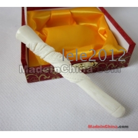 Qinghai yak bone a cigarette holder horn to filter the mouthpiece pipe carve patterns or designs on woodwork 10 centimeters