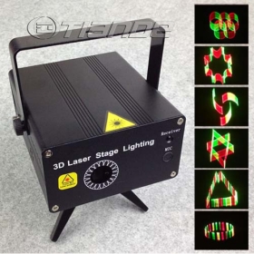 Free Shipping 3D remote controller mini laser stage light TD-GS-61 