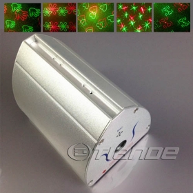 Mini voice control 12 different patterns red and green laser light 