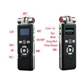 new 0 digital Professional usb mini voice recorder 8GB Dictaphone Multi-function MP3 Player Speaker Long distance recording
