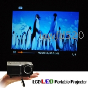 Mini Projector Handheld Projector Up to 45 Inch Image LED Multimedia Projector Video photo Ebook Free Shipping 