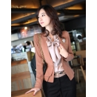 Free Shipping women Autumn Slim short suit jacket blazer 6893 suits for women(Send brooch + silk scarf)s-xxxl