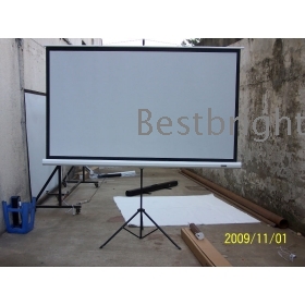 Factory  60-120inch 4:3 format tripod projection screen portable screen for Office business meeting