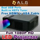 LED Projector Professional and popular pretty model PLED33 new LED Projector for home theater free Shipping