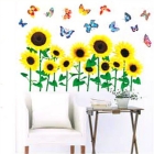 Wholesale-Home & Garden Interior Decoration Wallpaper Trumpet fashion home Wall Stickers - Sunflower