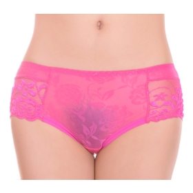 -thin  Embroidered Sexy Panties  Silk Charming Seamless Women's Underwear Briefs 