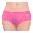 -thin  Embroidered Sexy Panties  Silk Charming Seamless Women's Underwear Briefs 