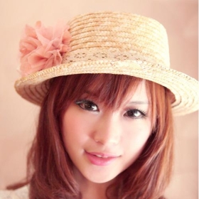 2012 new Fashion accessories Hat sweet  Straw hat / visor