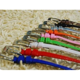 2012 new Women's thin section belt / candy color belt Wholesale & retail Free shipping 