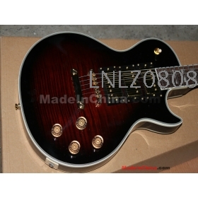  Wholesale - very nice 3 PICKUP  Maroon stripes classic electric guitar 