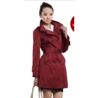 New paragraph cultivate one's morality han type double-breasted coat lapel long sleeve                