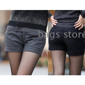 Shorts with han edition boots dress pants in spring and autumn leisure trousers big yards black female trousers lady hot pants 
