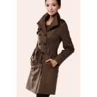 Han edition new cultivate one's morality women's clothing double-breasted coat big code 8882                