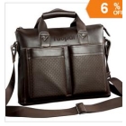   Fashion cowhide laptop bag men male business casual shoulder bag messenger bag briefcase