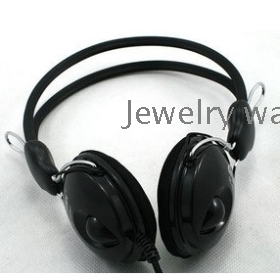 Computer  wearing headphones computer headset MP3 headphones with microphone                 