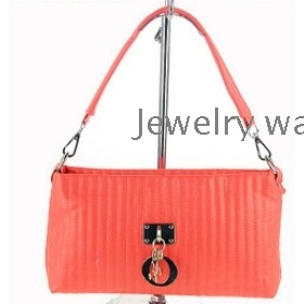 Candy colors vertical stripes car suture portable female bag letters to  single shoulder satchel inclined         