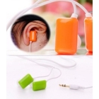 Chewing gum headset pop personality into MP3 headphones      