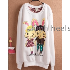 Long money rib sleeve catch flocking in thick head guard garments of fashion 2012 han edition in spring and autumn winter trend new dress