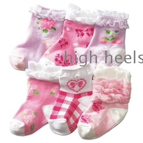 The  socks/girls  sox/  socks/ pure cotton socks/ leaf  bud silk socks             