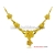 Gold-plated necklace with hand catenary earrings three-piece women's high  gold alluvial gold necklace suit