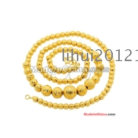 Gold-plated necklace with women's bride wedding  gold jewellery millipede golden alluvial gold necklace