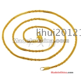Gold-plated necklace with women's lovers of  gold jewellery millipede golden alluvial gold necklace