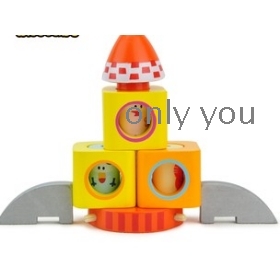 Farm animals space travel interest layer upon layer fold infant folding music toy 