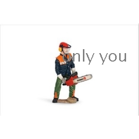 Sile Schleich simulation model toy lumberjack the chain saw S13462 